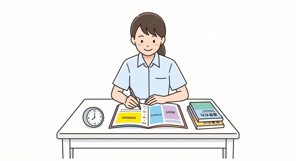 休日何時間勉強すべき？理想の予定例