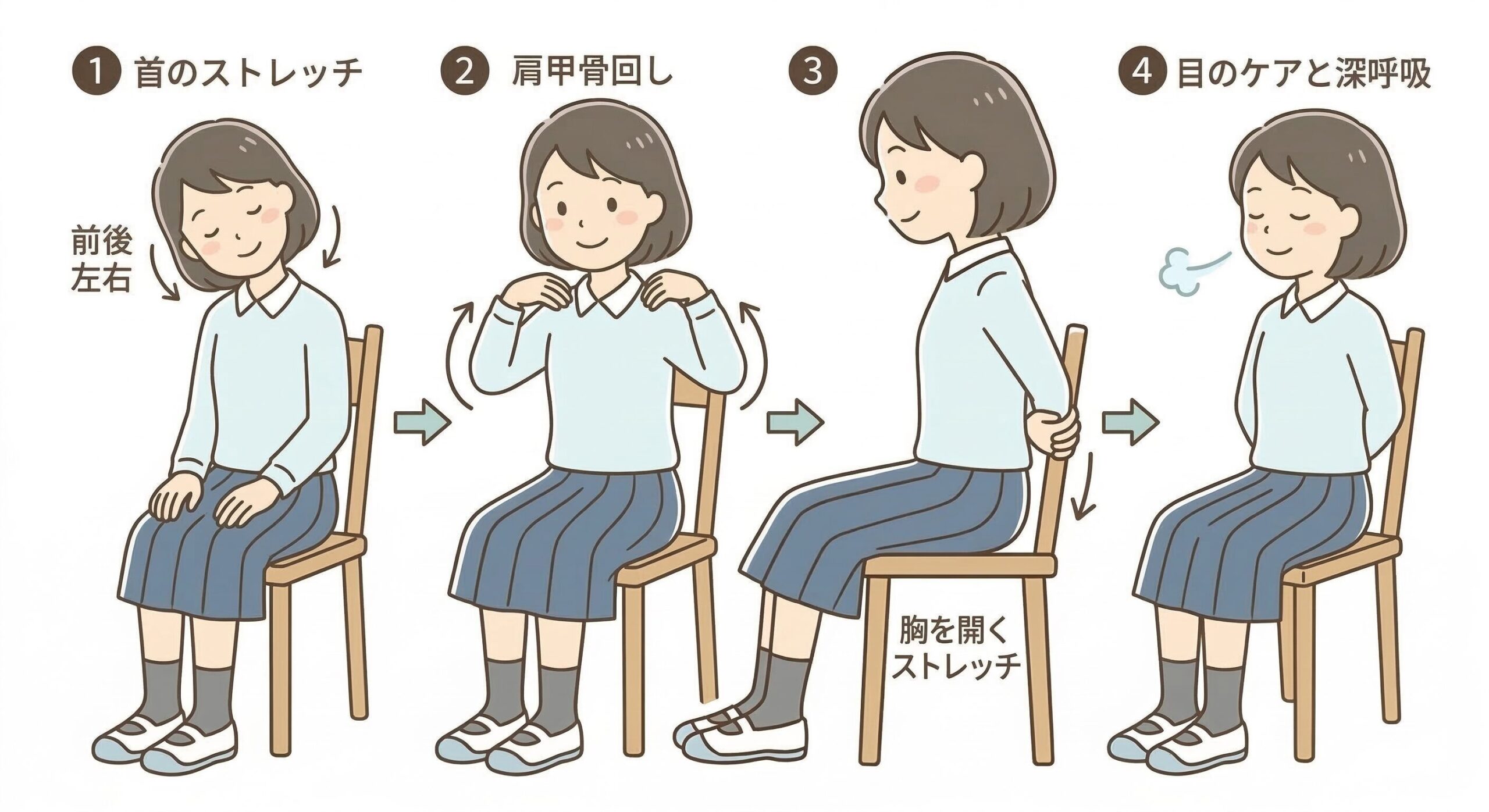 疲れない！長時間勉強できる姿勢とケア